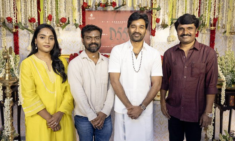 Pooja video of Dhanush's 55th movie has gone viral