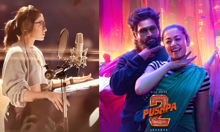 Rashmika Mandana dubbing for 'Pushpa 2'