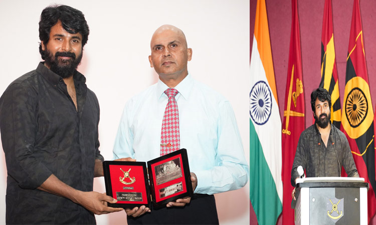 Sivakarthikeyan was praised by the Army Officers Training Center