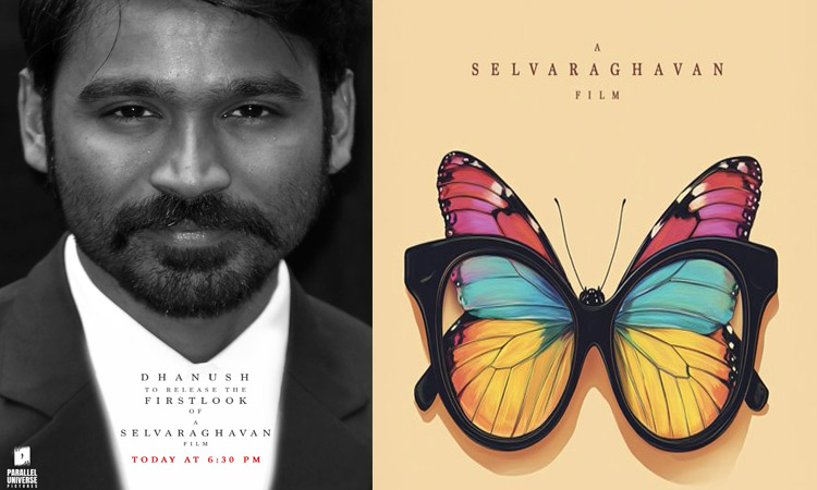 Dhanush releasing the first look poster of Selvaraghavan's new film