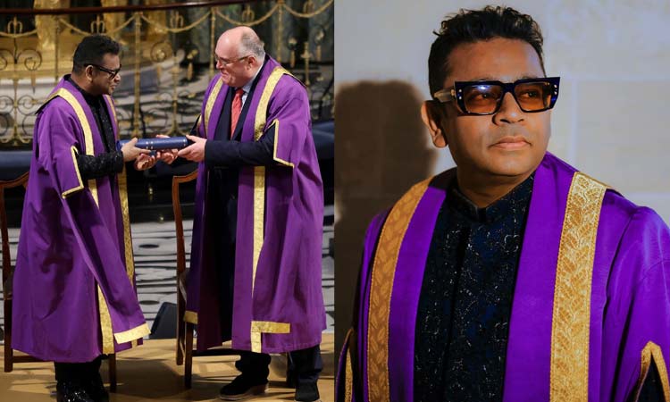 AR Rahman was honored at the London School of Music