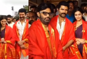 Vijay Deverakonda Visits Tirumala Temple with 'Kingdom' movie crew