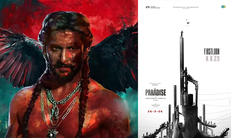 Burst Look Poster Update of 'The Paradise' starring Nani