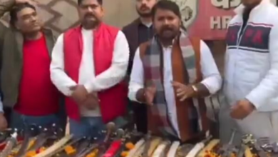 On December 29, 2025, Ghaziabad police registered a case after a video went viral showing members of the Hindu Raksha Dal (HRD) distributing swords and other weapons in Shalimar Garden Colony, Uttar Pradesh.