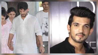 Arjun Bijlani in his father -in-law's funeral [Source :Social Media]