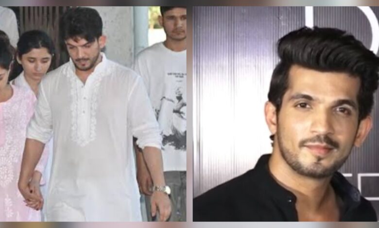 Arjun Bijlani in his father -in-law's funeral [Source :Social Media]