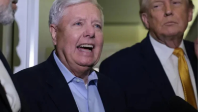 The U.S. on Thursday (January 8, 2026) withdrew from the India-led International Solar Alliance and other multilateral climate bodies. (In photo: US Senator Lindsey Graham with President Trump)