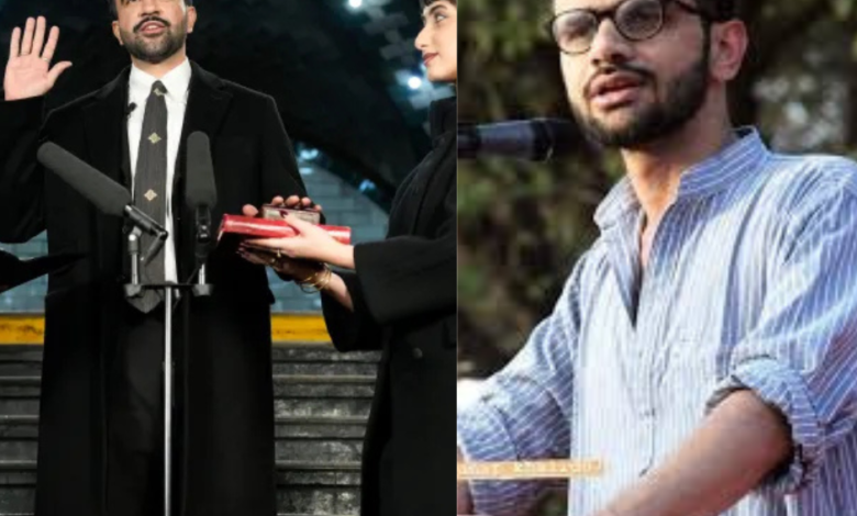 Zohran Mamdani took oath as NYC Mayor. Penned letter to Umar Khalid.