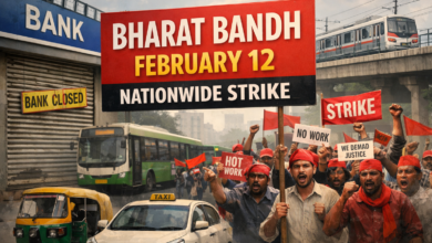 Bharat Bandh on February 12 may disrupt banks, transport and public services, with lakhs of workers expected to join the nationwide strike.